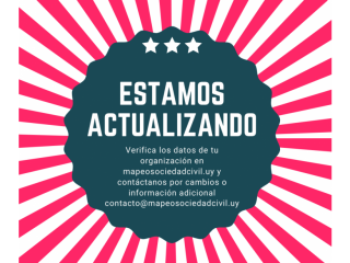 Estamos actualizando el MAPEO de la SOCIEDAD CIVIL